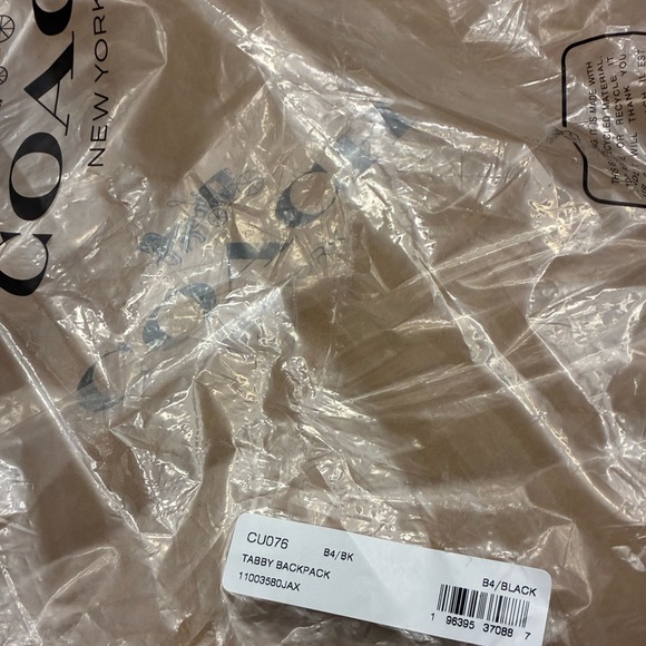 Authentic Coach Tabby Black Quilted Backpack with Gold Hardware~NWT - Picture 9 of 10